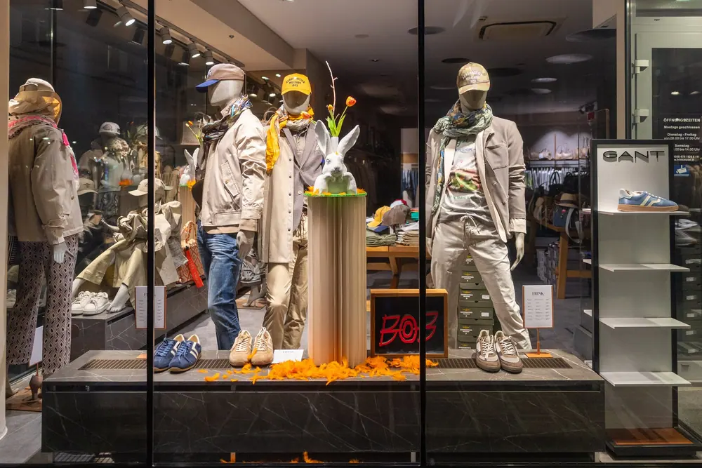 FRINK Herrenmode im Schaufenster
